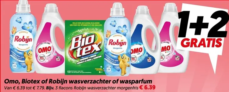 Aanbieding: Wasmiddel, wasverzachter of wasparfum