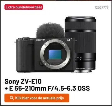 Aanbieding: Sony ZV-E10 + E 55-210mm F/4.5-6.3 OSS