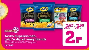 Aanbieding: Aviko Supercrunch, grip 'n dip of wavy blends
