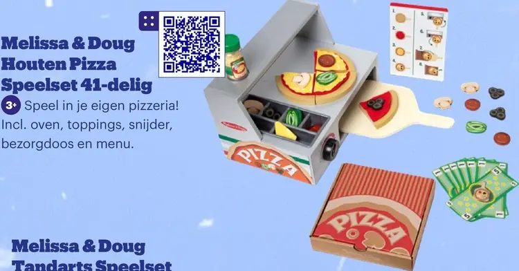 Promotie: Houten Pizza Speelset