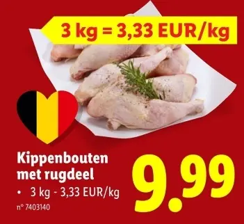 Promotie: Kippenbouten met rugdeel