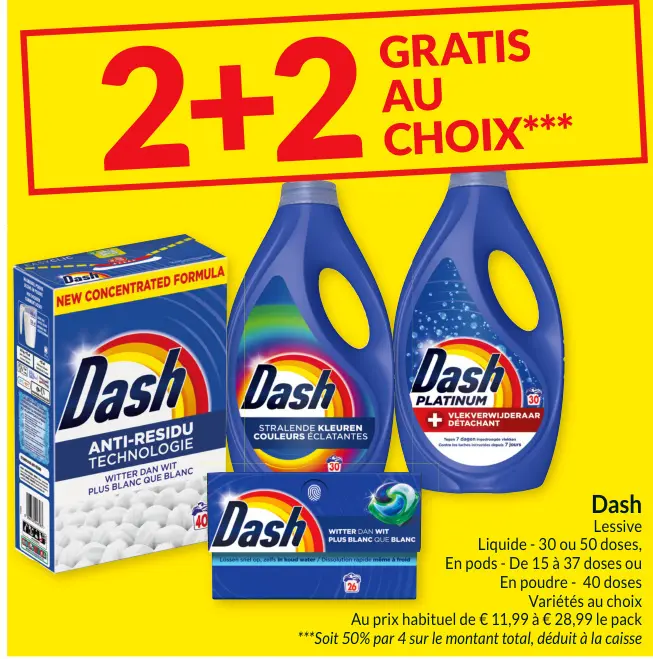 Offre: Dash Lessive