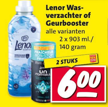 Aanbieding: Lenor Was-verzachter of Geurbooster