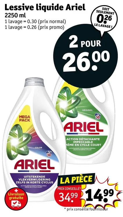 Offre: Lessive liquide