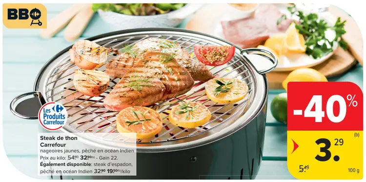 Offre: Steak de thon