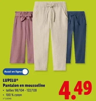 Offre: Pantalon en mousseline