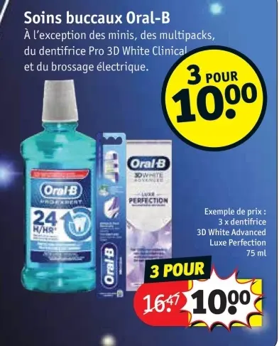 Offre: Soins buccaux Oral-B