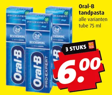 Aanbieding: Oral-B tandpasta