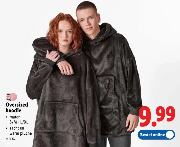 Promotie: Oversized hoodie