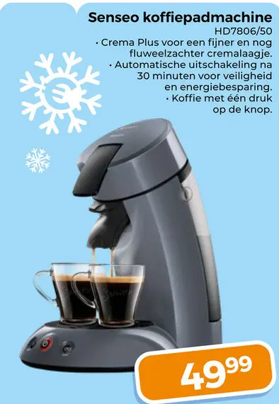Aanbieding: Senseo koffiepadmachine