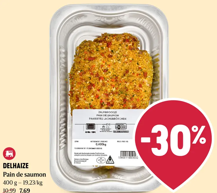 Offre: Delhaize Pain de saumon