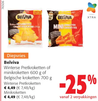 Promotie: Winterse Pretkroketten of minikroketten of Belgische kroketten