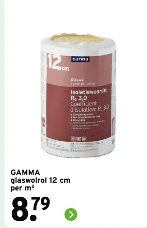 Aanbieding: glaswolrol