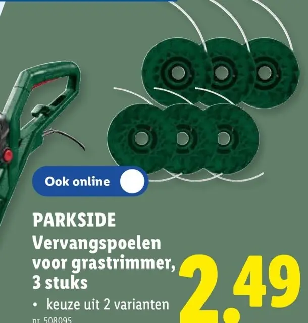 Promotie: PARKSIDE Vervangspoelen voor grastrimmer