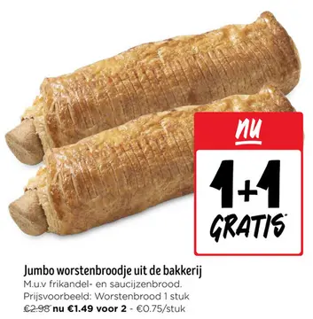 Aanbieding: Worstenbroodje uit de bakkerij