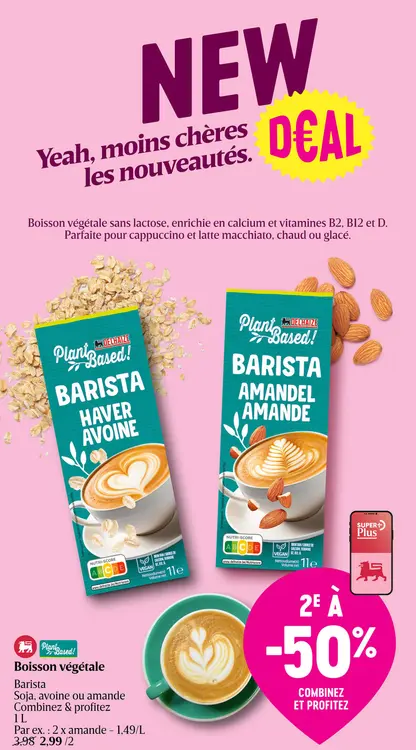 Offre: Boisson végétale Barista