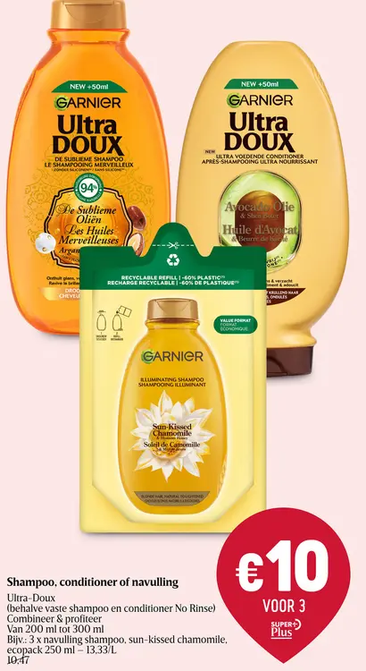 Aanbieding: Shampoo, conditioner of navulling