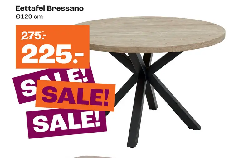 Aanbieding: Eettafel Bressano