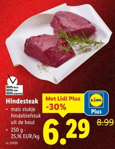 Promotie: Hindesteak