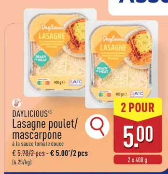 Offre: Lasagne poulet/ mascarpone