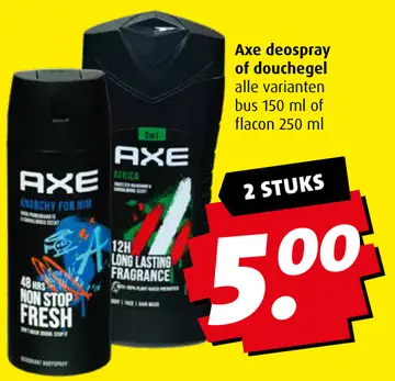 Aanbieding: Axe deospray of douchegel