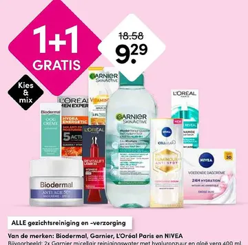 Aanbieding: ALLE gezichtsreiniging en -verzorging
