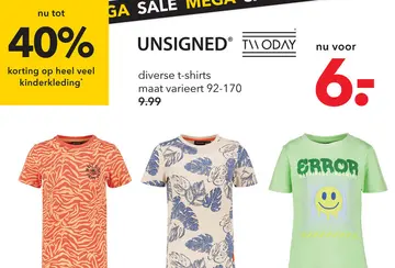 Aanbieding: kleding
