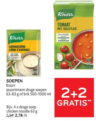 Promotie: Knorr assortiment droge soepen