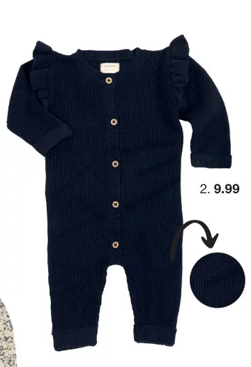 Promotie: Knitted Ruffle Romper