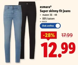 Promotie: Super skinny fit jeans