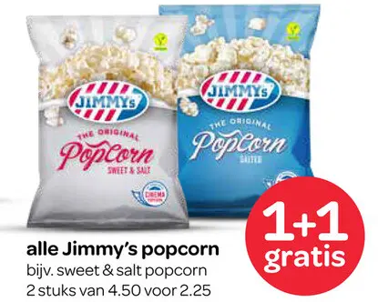 Aanbieding: Jimmy's popcorn