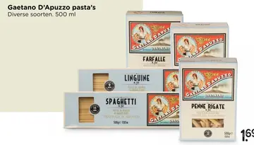 Aanbieding: Gaetano D'Apuzzo pasta's