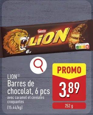 Offre: Barres de chocolat