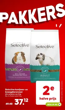 Aanbieding: Konijnen- en knaagdierenvoer 3 kg