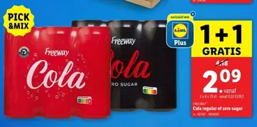 Aanbieding: Freeway Cola regular of zero sugar