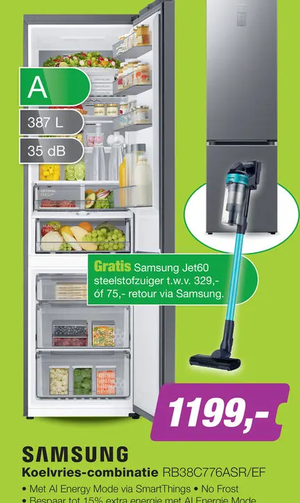 Aanbieding: Koelvries-combinatie RB38C776ASR/EF