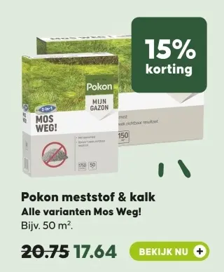 Aanbieding: Pokon meststof & kalk
