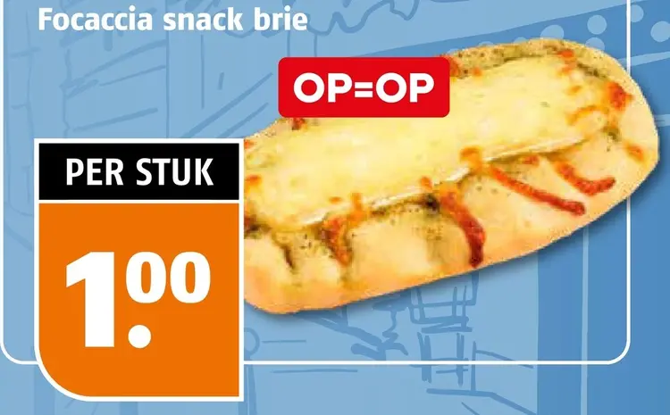 Aanbieding: Focaccia snack brie