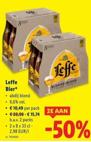Promotie: Leffe Bier