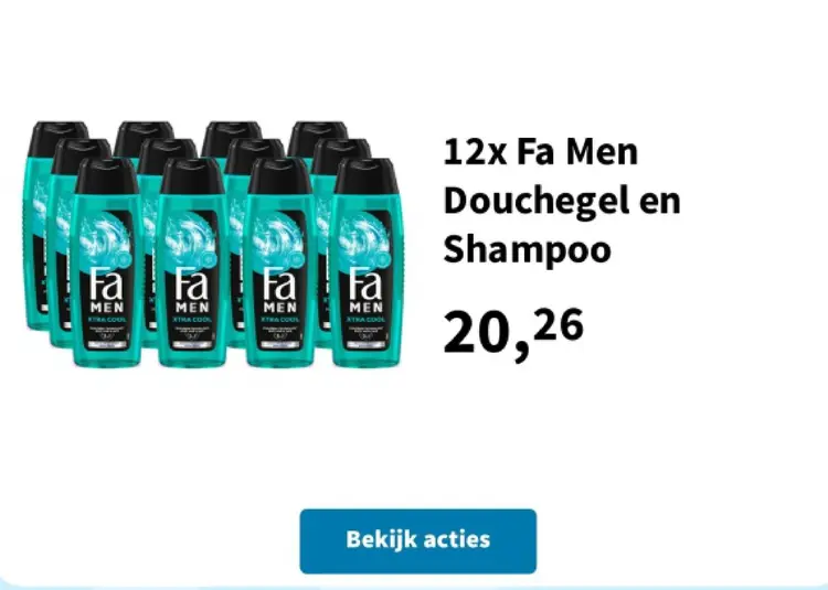Promotie: Fa Men Douchegel en Shampoo