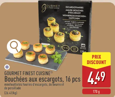 Offre: Bouchées aux escargots