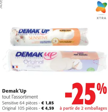 Offre: Demak'Up tout l'assortiment