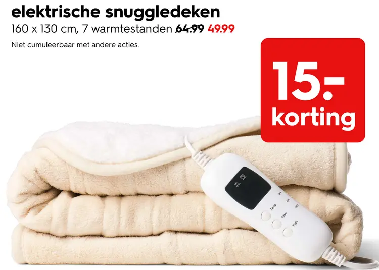 Promotie: Elektrische snuggledeken