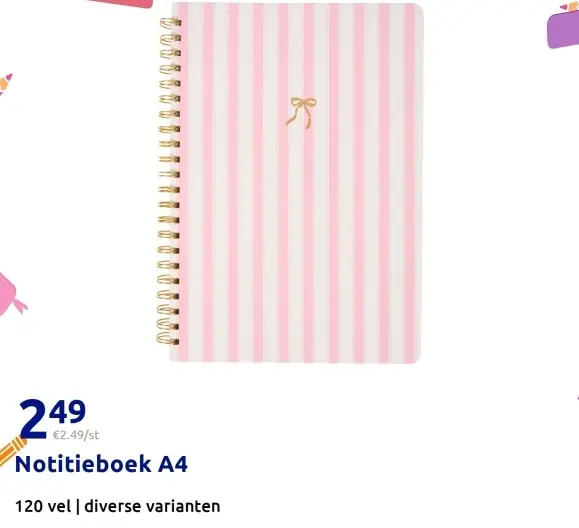 Aanbieding: Notitieboek A4