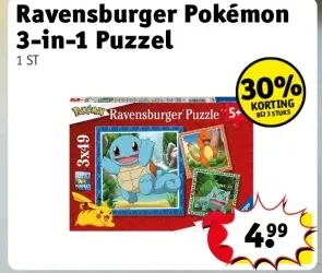 Offre: Pokémon 3-in-1 Puzzel