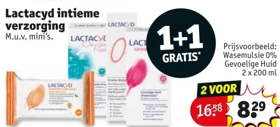 Aanbieding: Lactacyd intieme verzorging