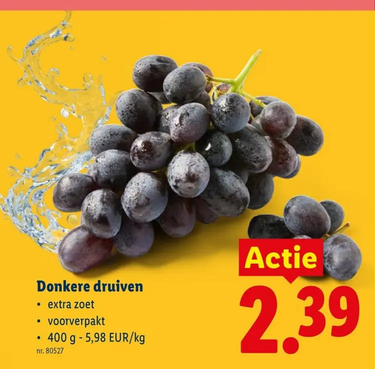 Promotie: Donkere druiven