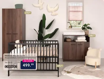 Aanbieding: Babykamer Nina met meegroeiledikant Luca V2
