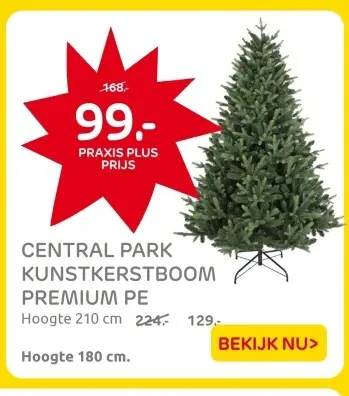 Aanbieding: Kunstkerstboom premium pe
