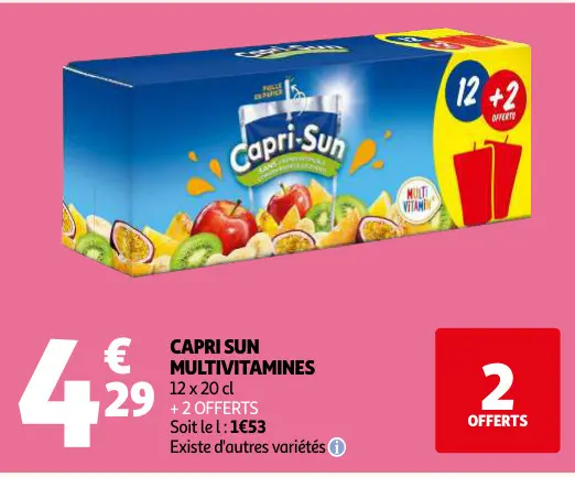 Offre: Capri sun multivitamines
